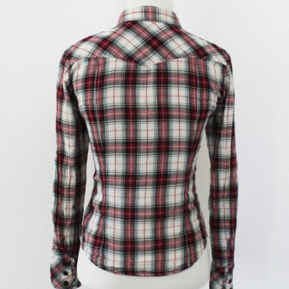 Vintage GAP Country Cowgirl Women's 100% Cotton Cottagecore Ruffled Plaid - Picture 5 of 16